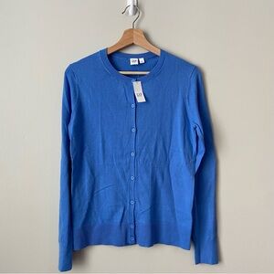 GAP Blue Knit Cardigan Sweater